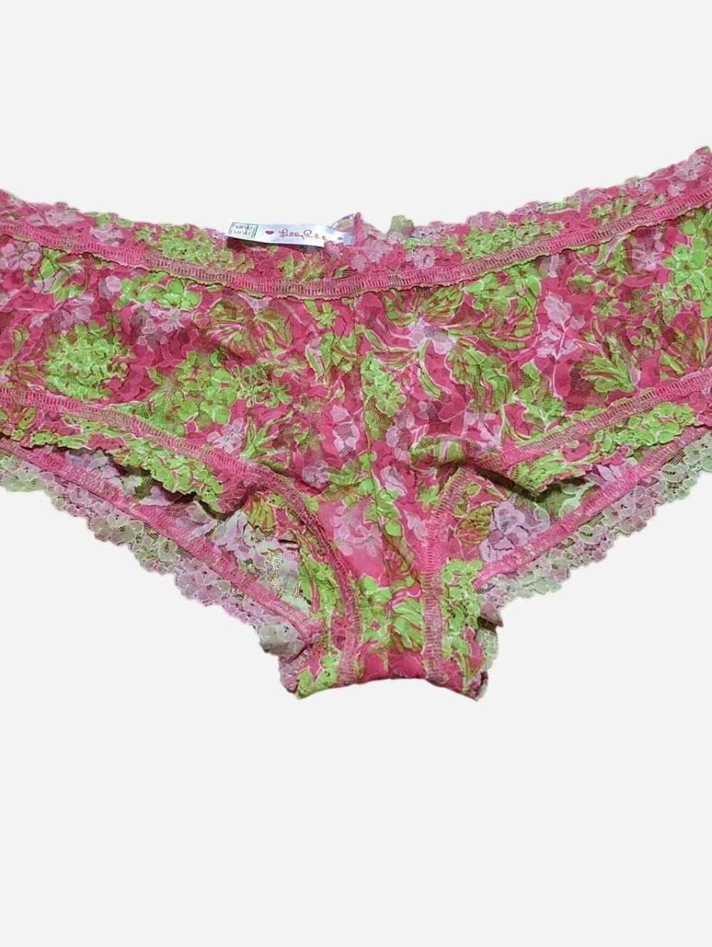 Lilly Pulitzer X Hanky Panky Lace Underwear NWT Size L USA Made Bright Colorful